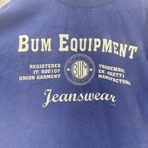 Vintage BUM Equipment T-Shirt Made In USA Authentic Jeanswear BUM EQUIPMENT Sz L